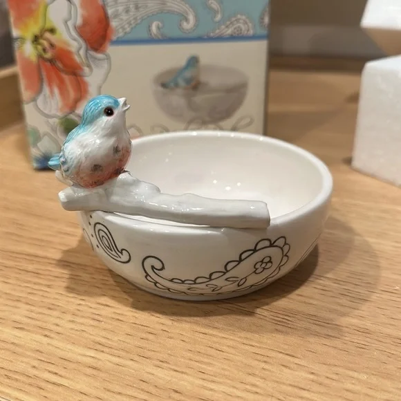 Fitz and Floyd Paisley Park Trinket Bowl - Picture 2 of 5